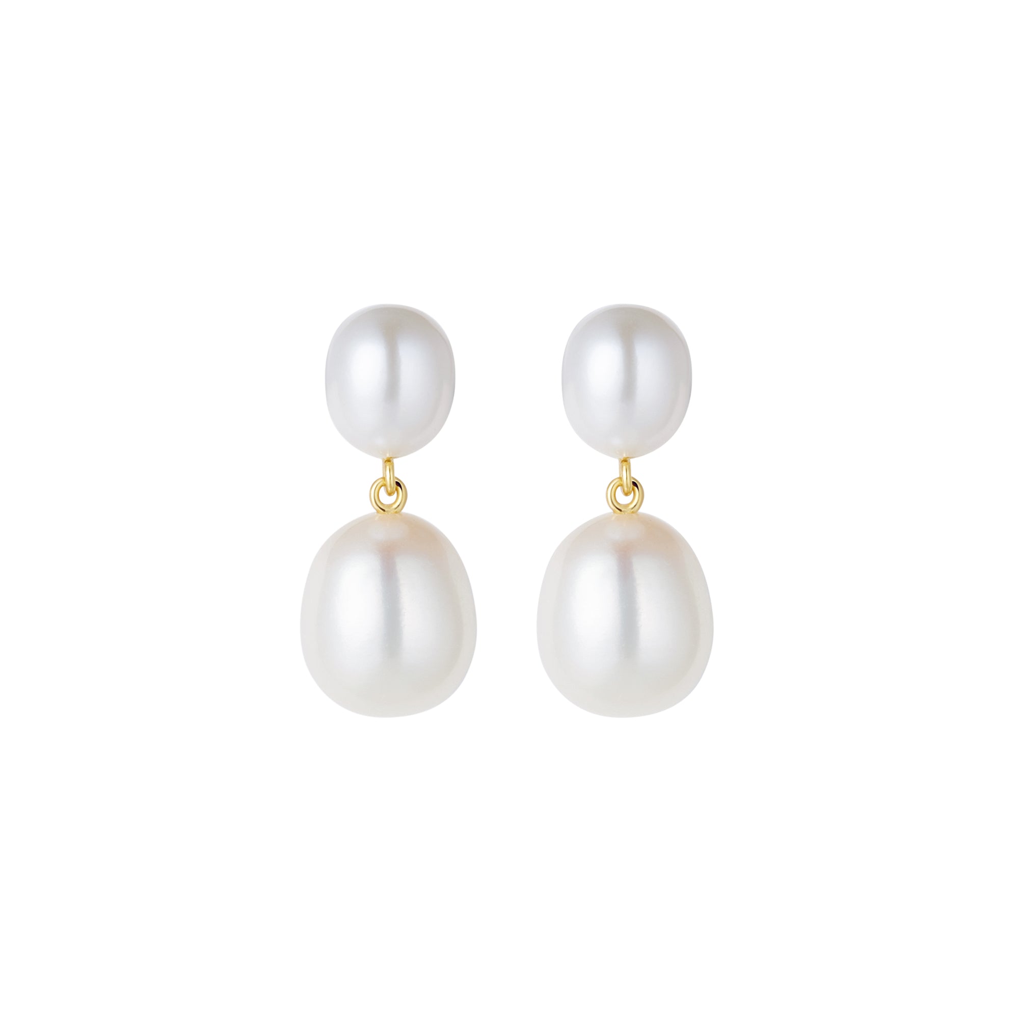 SEVILLA // Double pearl drop earrings