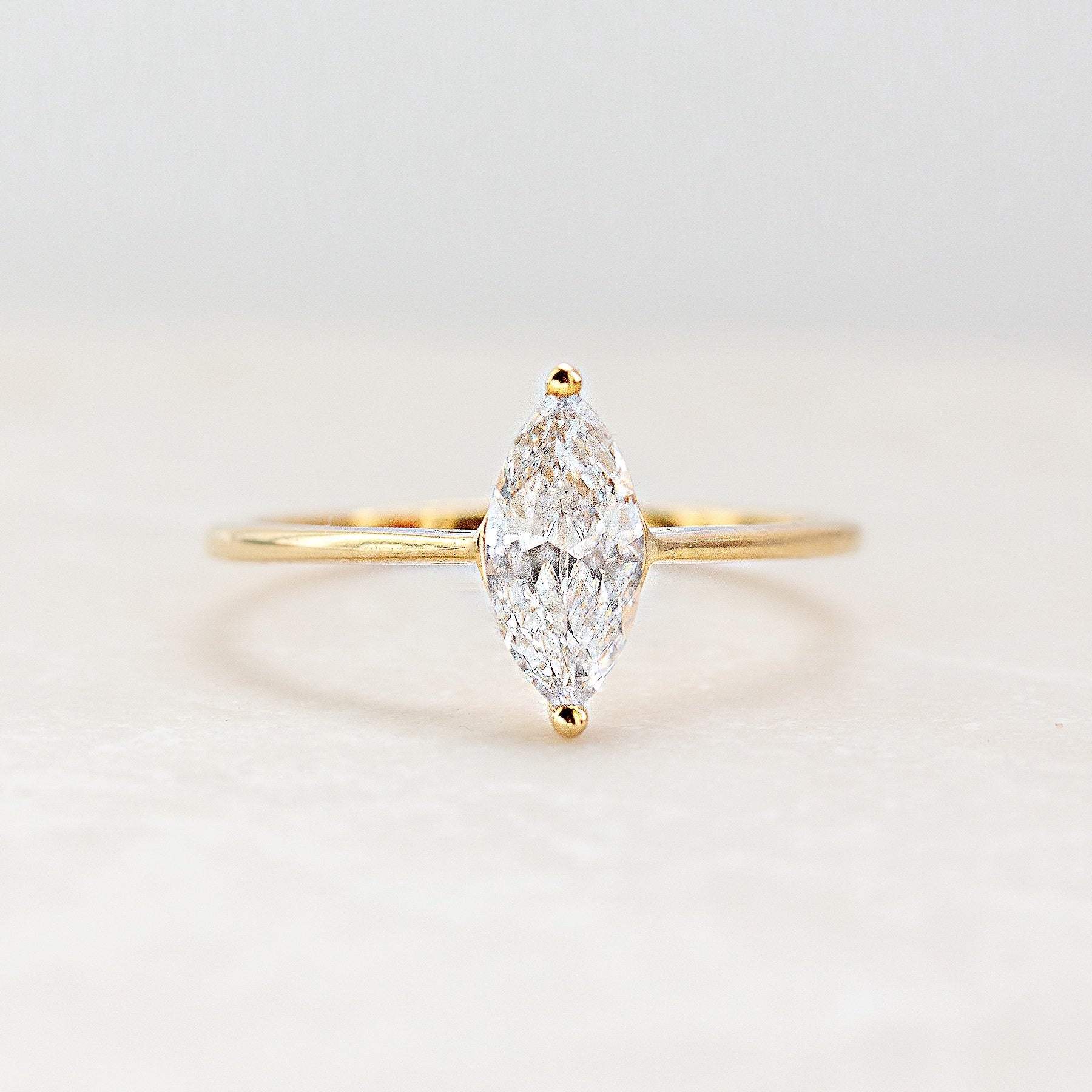 Margot - Marquise Ring in Gold