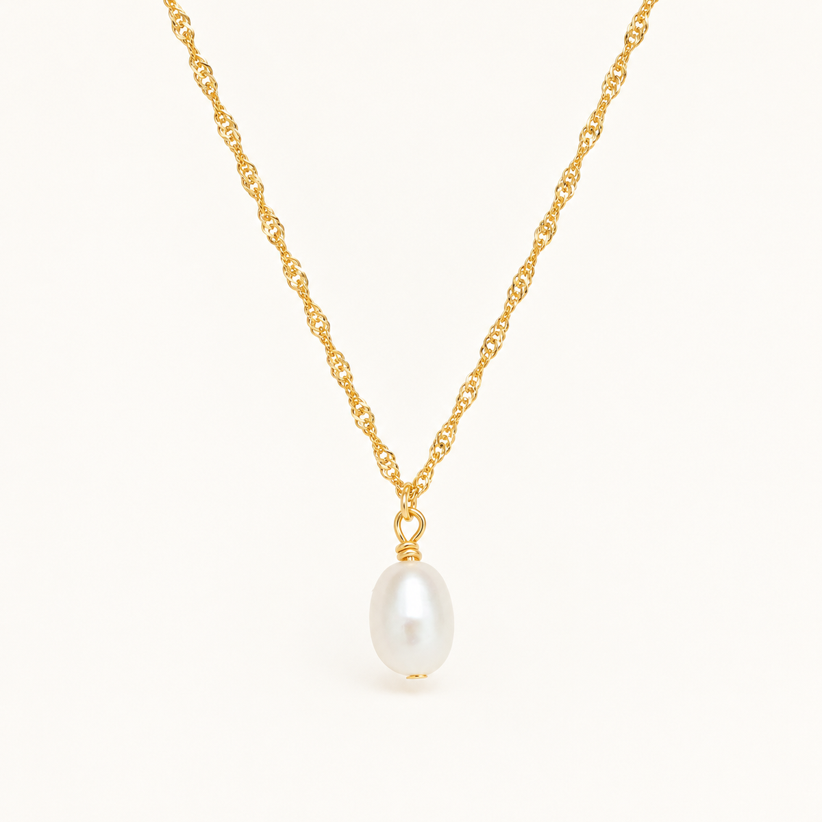 Sienna Baroque Pearl Necklace - Gold