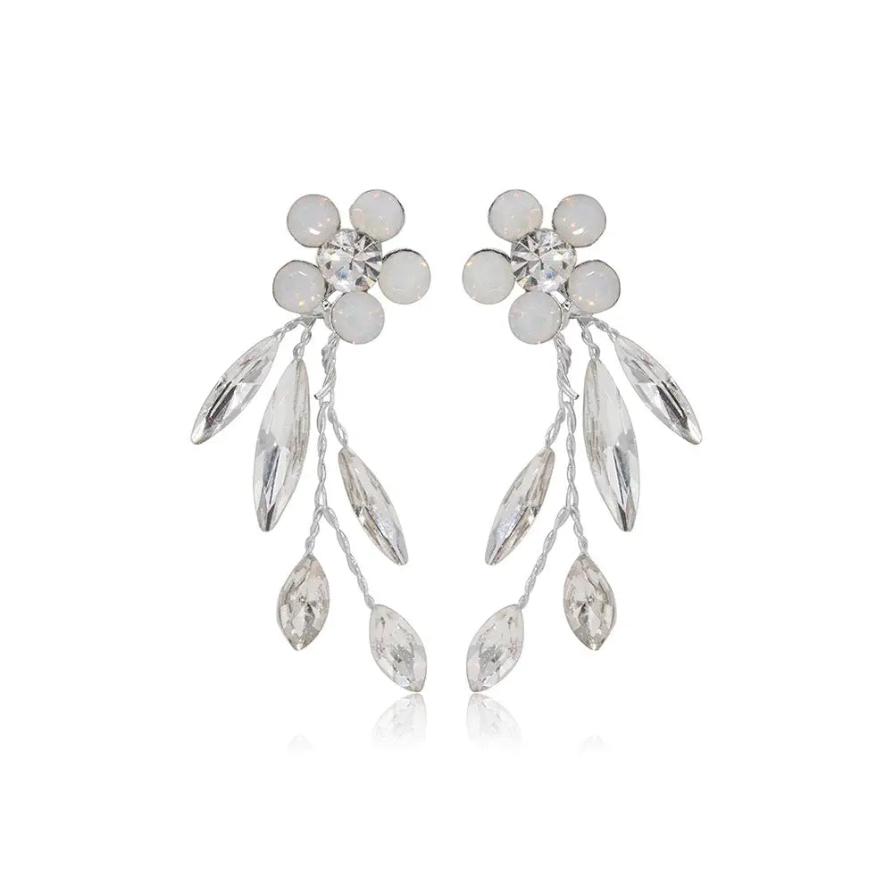 Abella Earrings Silver // Brides & Hairpins