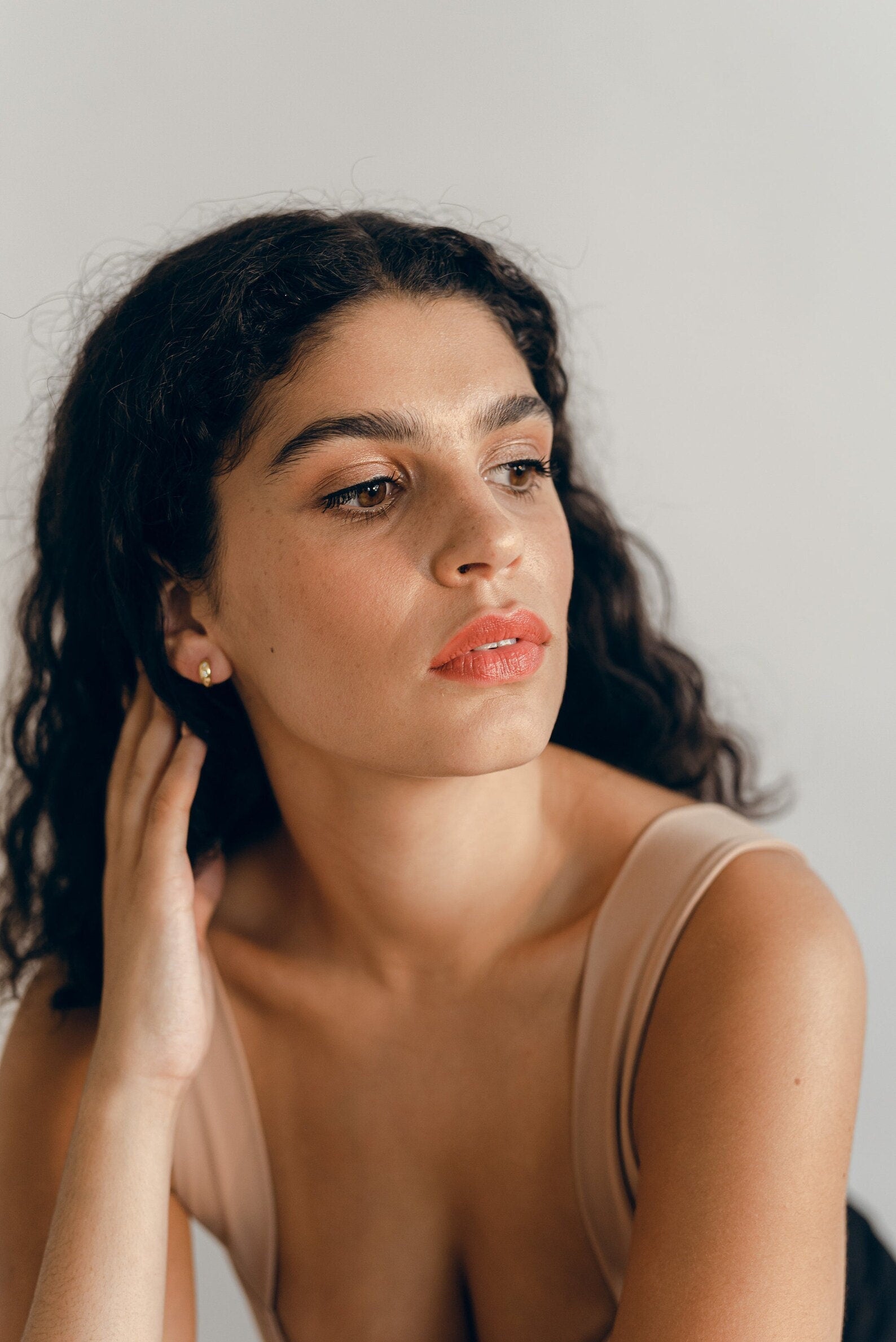 LIBERTY // Small gold chunky hoop earrings