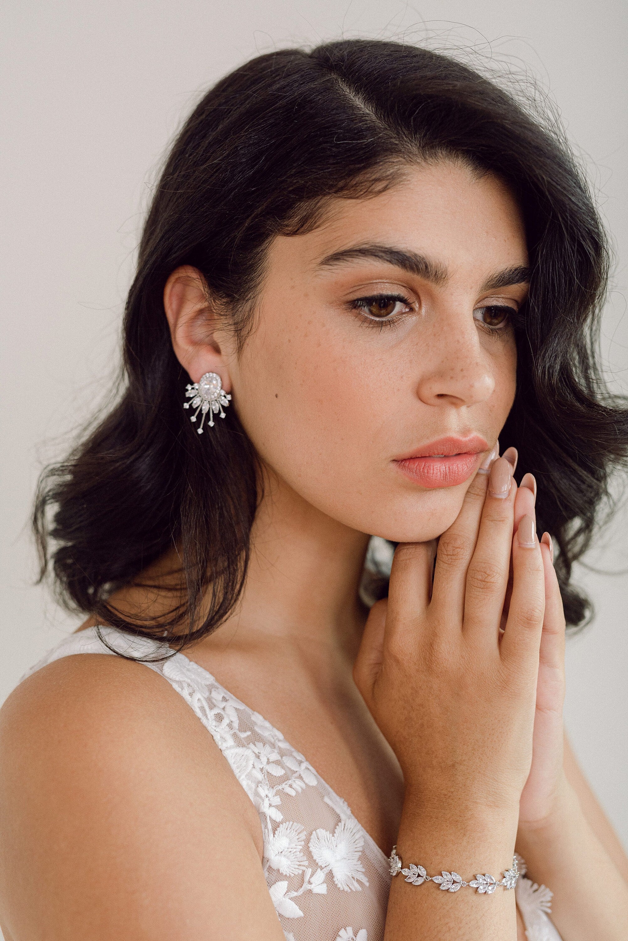 LANA // Bridal cluster studs