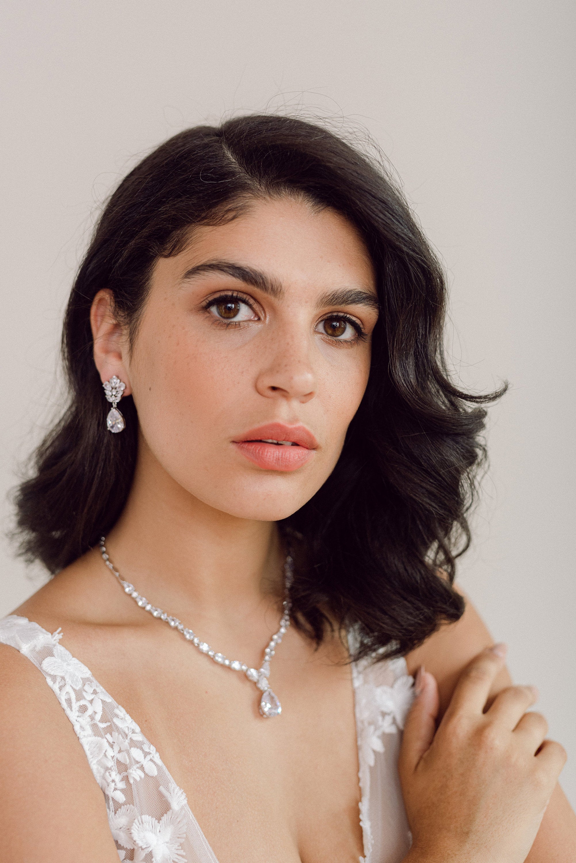 GEMMA // Cluster drop earrings