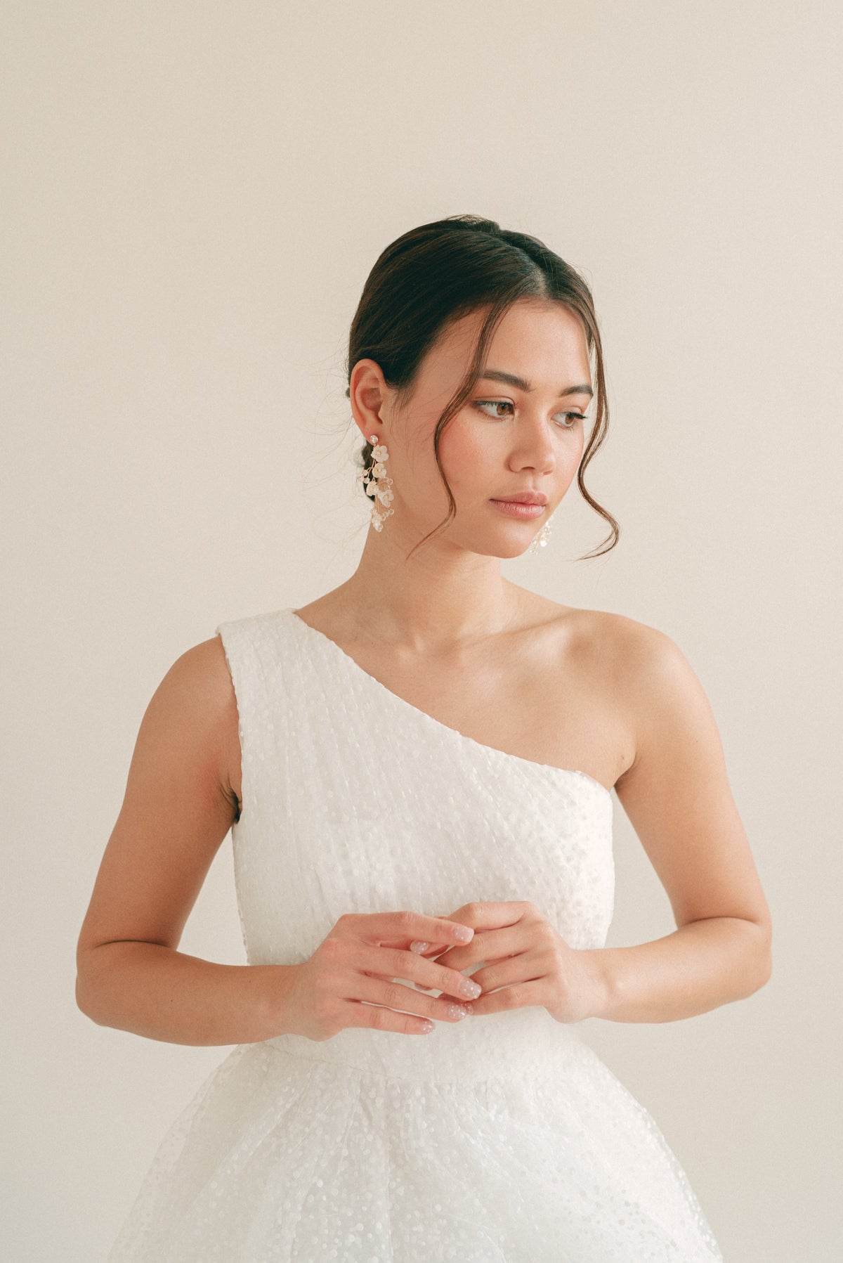 VIENNA // Gold floral Bridal Earrings