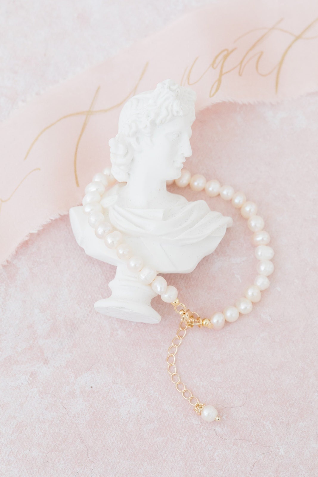 INDIA // Gold pearl bracelet