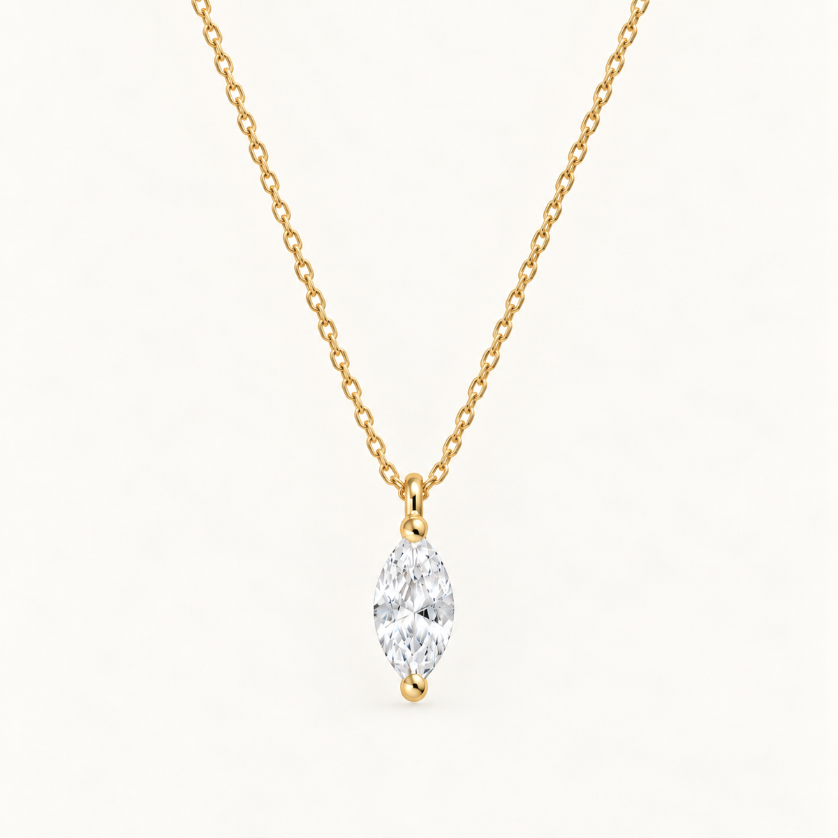 Marquise Necklace - Gold