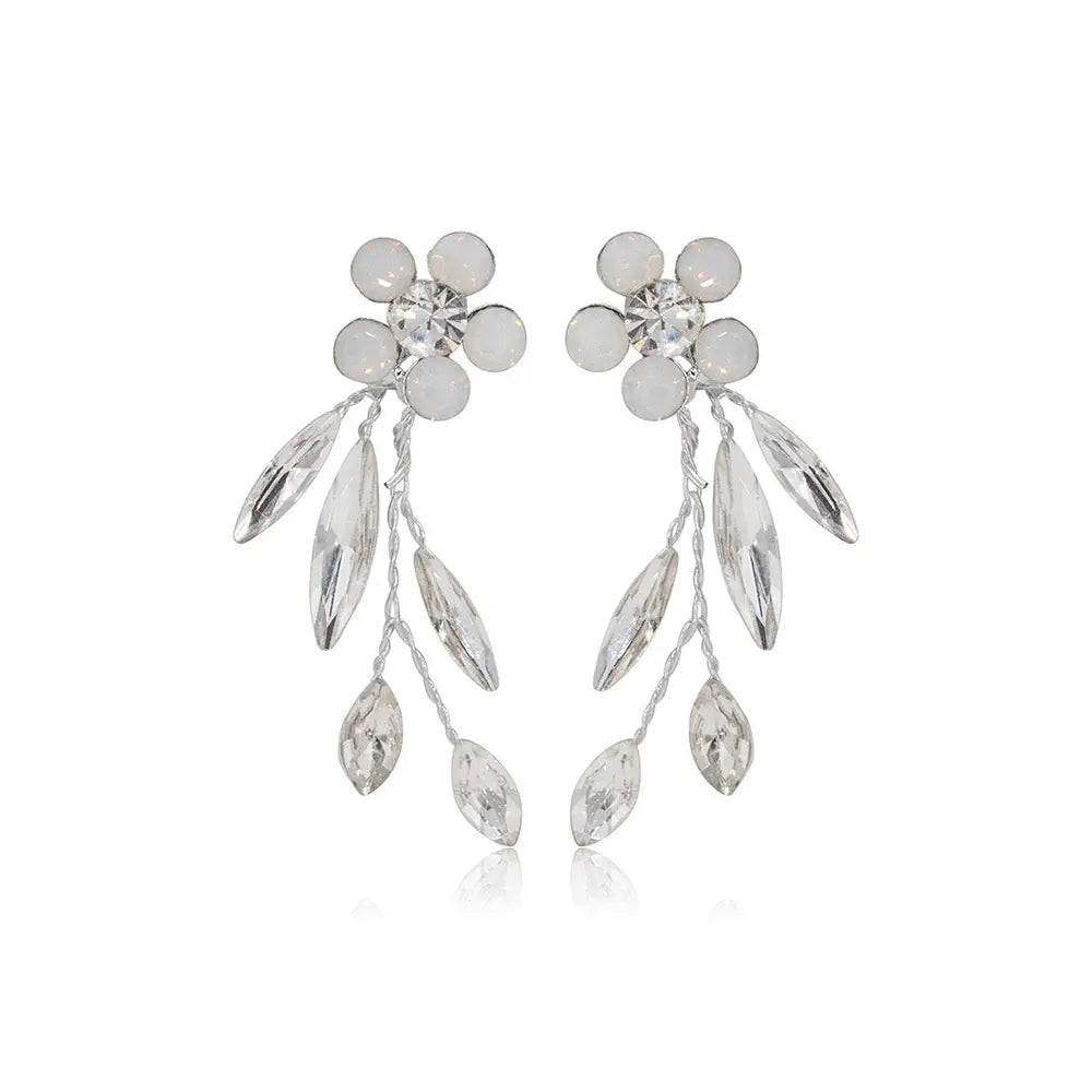 Abella Earrings Silver // Brides & Hairpins