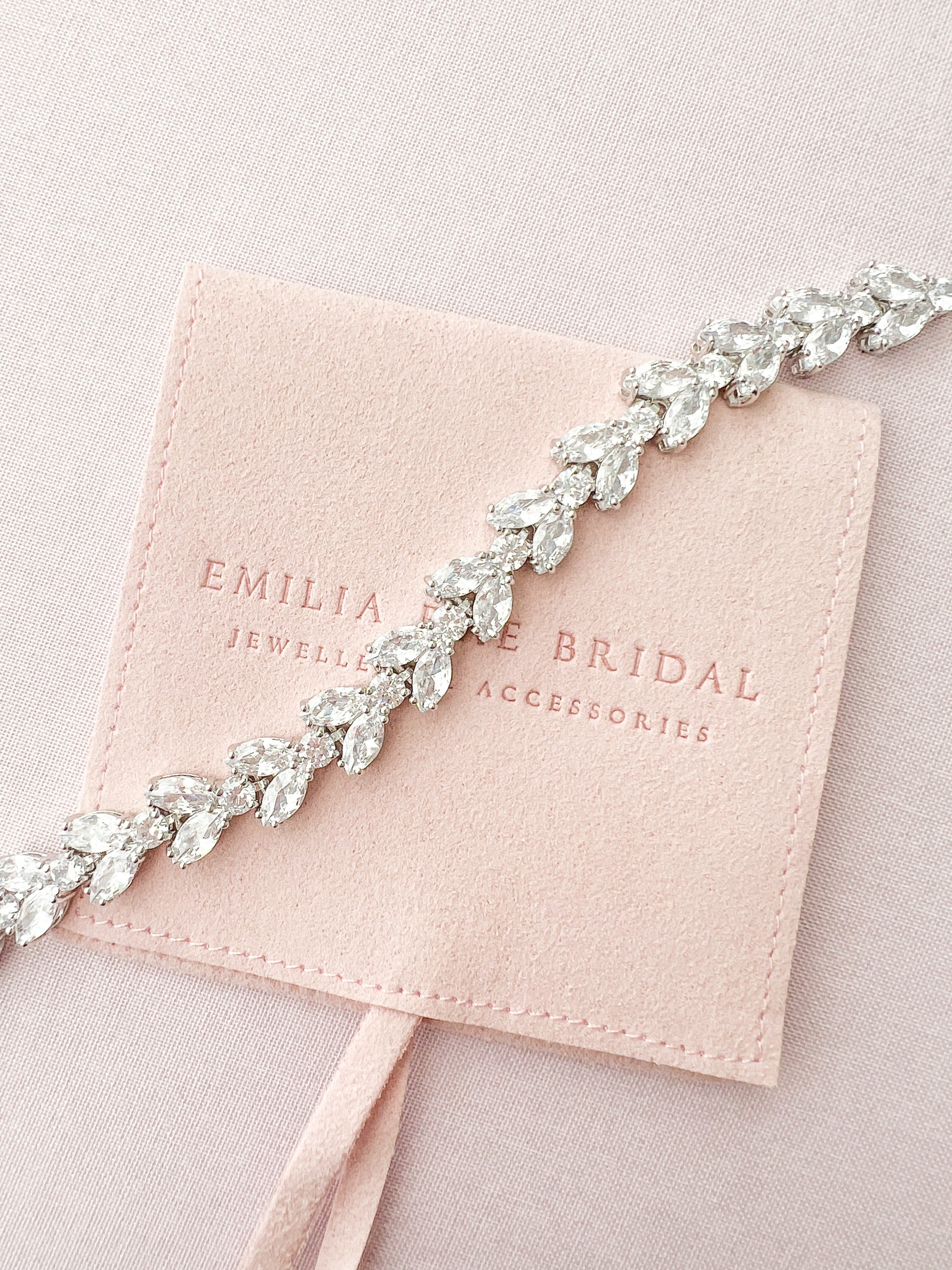 MAISEY // Silver bridal bracelet