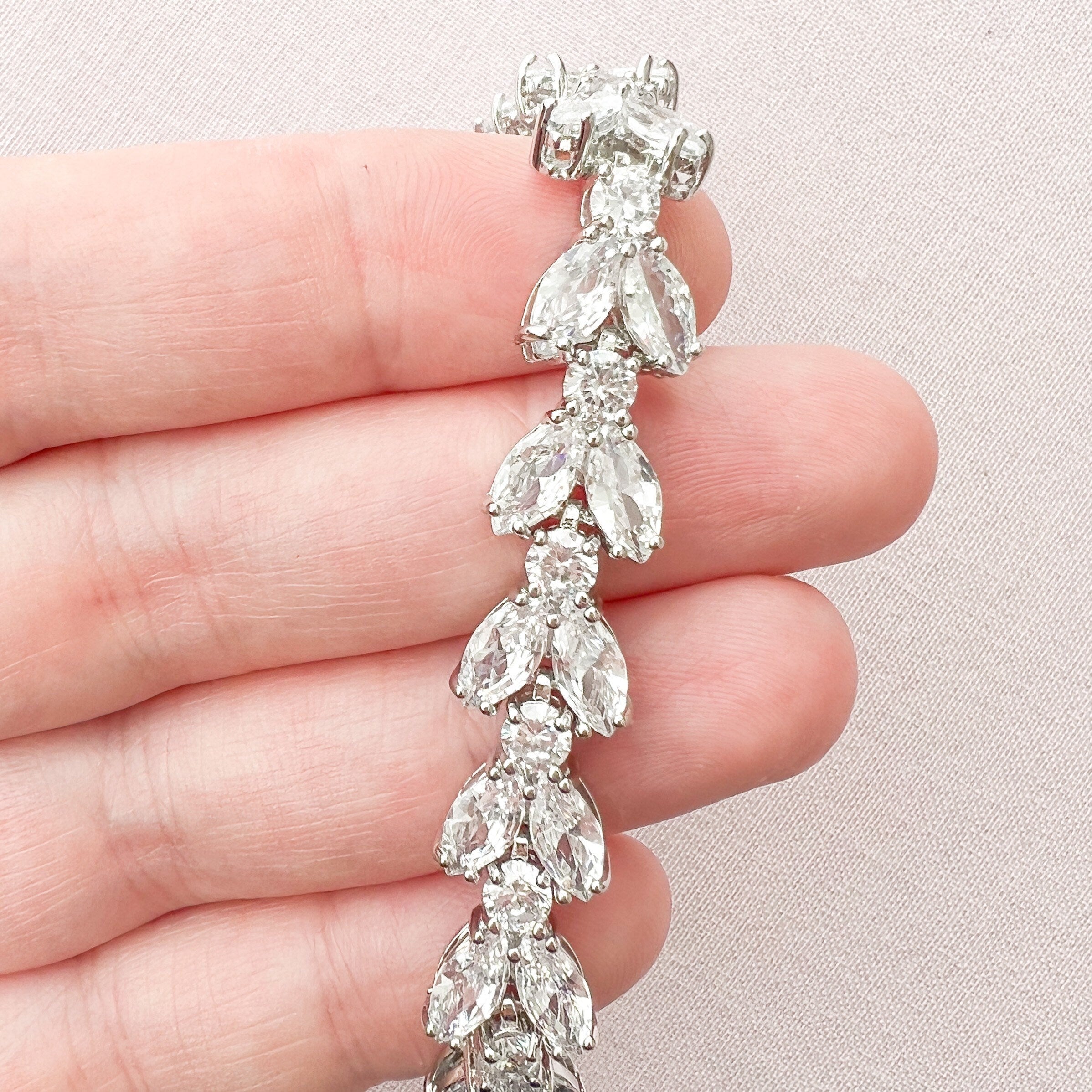 MAISEY // Silver bridal bracelet