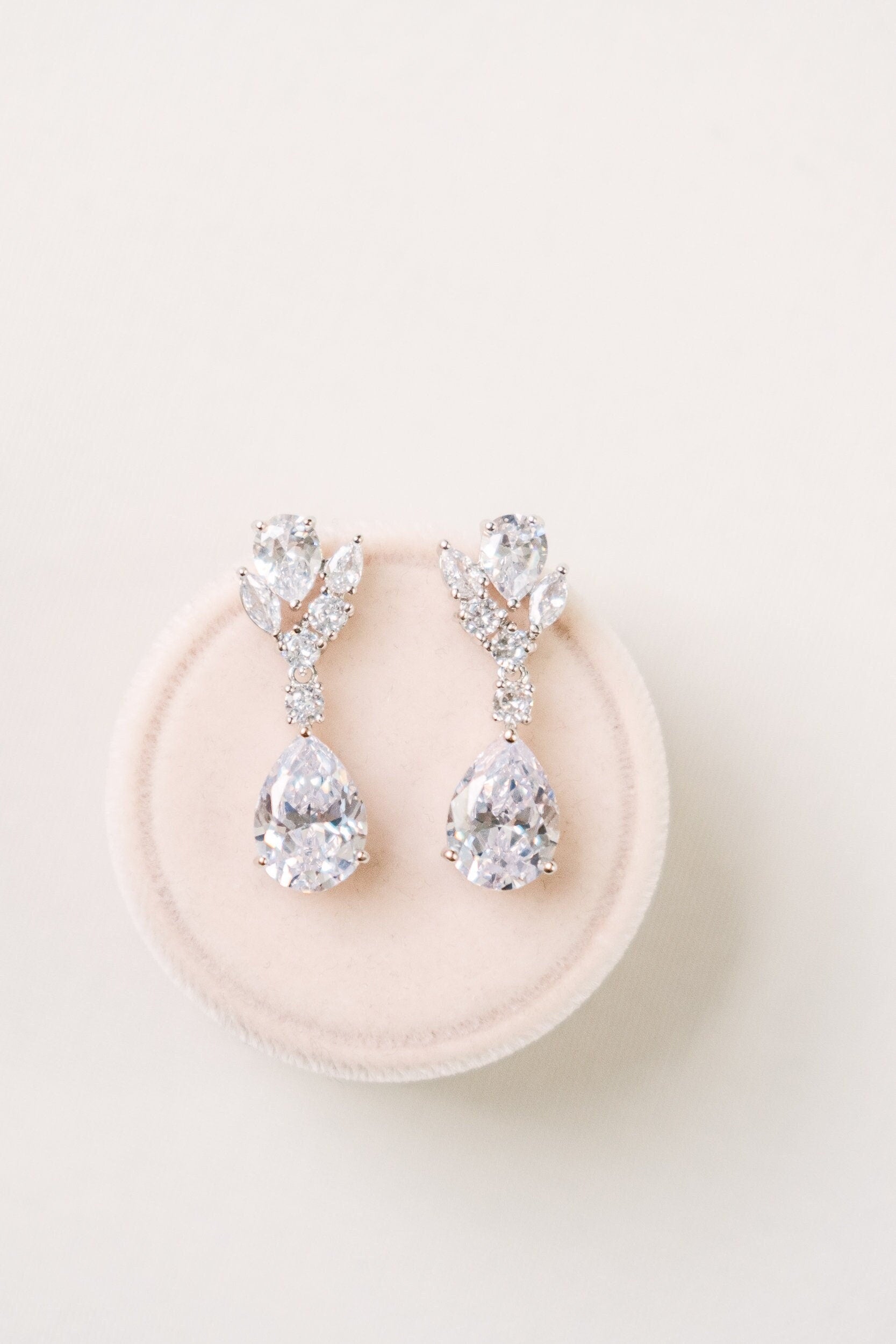 CAPRI // Silver cz earrings