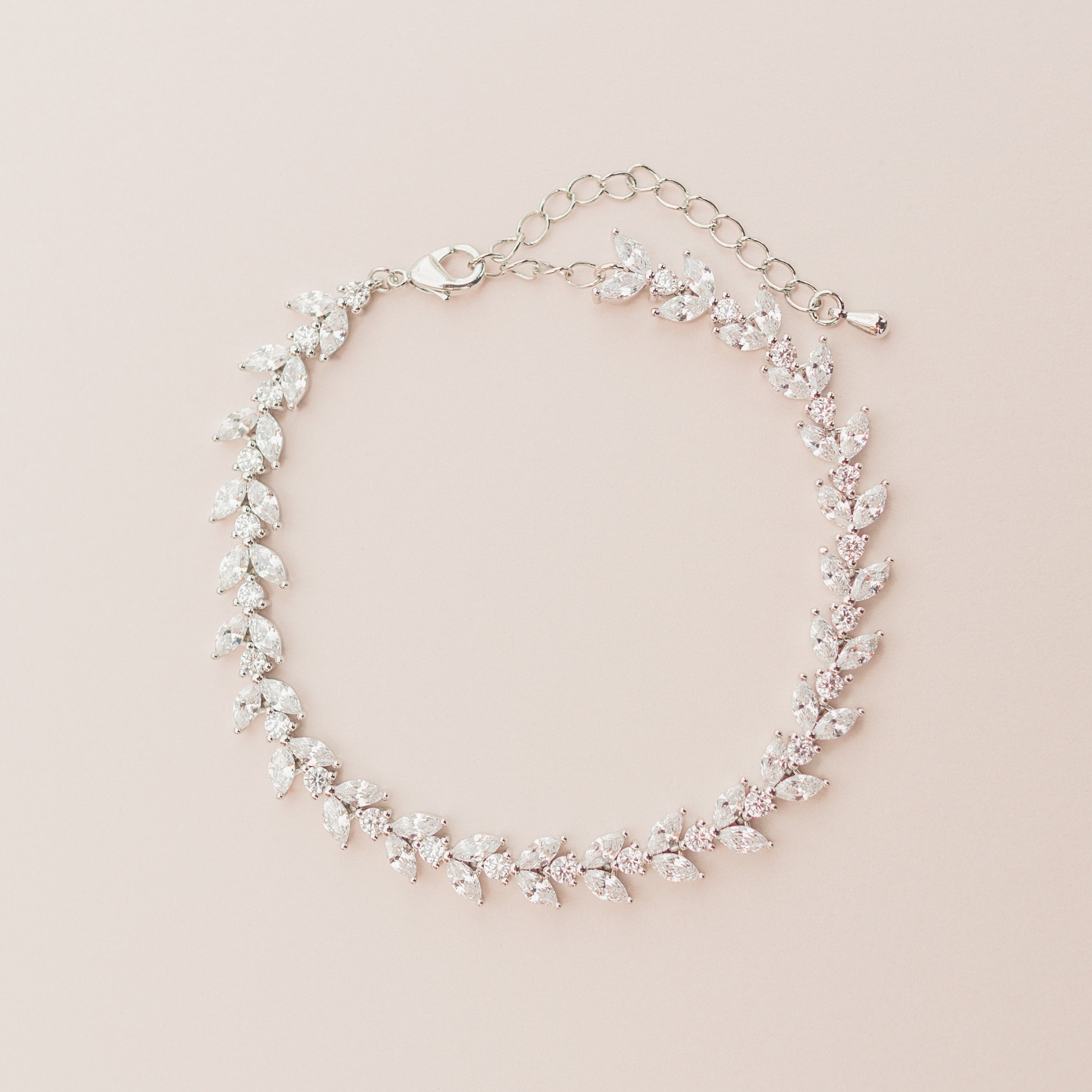NORA // Silver bridal bracelet